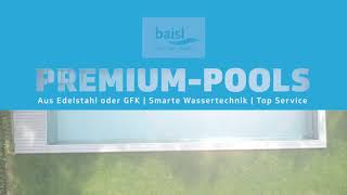 Edelstahlschwimmbecken  Sportbecken für 1000 mit Rollwendemöglichkeit [upl. by Aihsak]