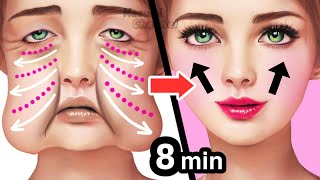 AntiAging Face Massage For Younger Glowing Skin Sagging Jowls Cheeks Eye Bags Double Chin [upl. by Onitselec]