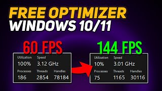 USE this FREE OPTIMIZER to Boost FPS  Windows 1011 Optimization for GAMING amp Performance 2024 [upl. by Margarida]