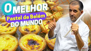 A MELHOR RECEITA DE PASTEL DE NATA  PASTELZINHO DE BELÉM  MASSA FOLHADA CROCANTE [upl. by Acsicnarf]