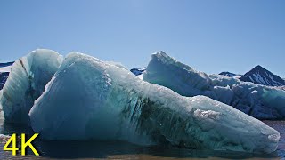 Eisberge amp Packeis auf Spitzbergen  Icebergs amp Pack Ice on Svalbard [upl. by Strickman]