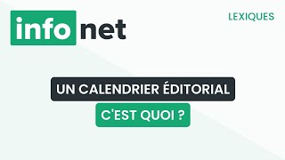 Un calendrier éditorial cest quoi  définition aide lexique tuto explication [upl. by Ceevah144]