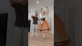 BALLET MEETS TIKTOK DANCE TREND 😅👆🏼  dance trend viral couple funny shorts [upl. by Westerfield]