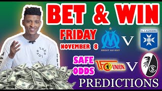 Football Prediction Today 08112024  Betting tips Today  Safe investments [upl. by Davilman]