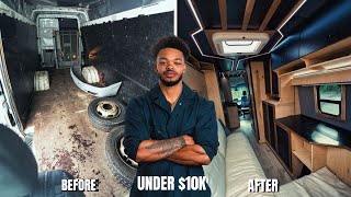 I Built The Ultimate Luxury Camper Van For Less Than 10k  Full Build Start to Finish [upl. by Airotkciv933]