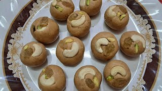 WHEAT LADOO  DIWALI SPECIAL GEHU KE AATE KE LADOO  HEALTHY N TASTY LADOO [upl. by Ventre]