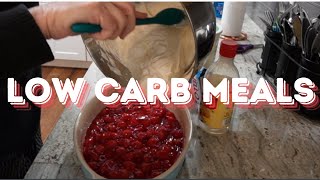 Meal Prep for Low carb Plus NO bake Low carb Dessert [upl. by Esinereb]