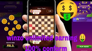 winzo checkers game unlimited earning 🤑🤑 [upl. by Leary]