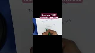 Structure of Isosorbide dinitrate [upl. by Thgiwd]