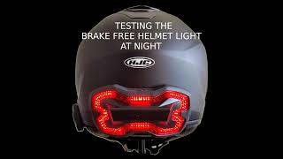 Real life test of the Brake Free helmet light  does it work [upl. by Rogerg976]