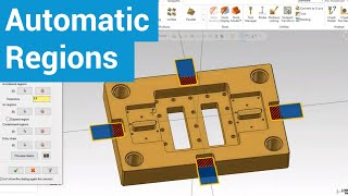 Mastercam 2022  Automatic Regions [upl. by Maiah]