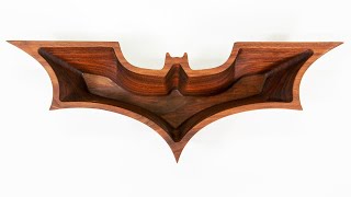 Batman Dark Knight Wood Bowl  CNC Woodworking  3D CNC Wood Carving [upl. by Blair]