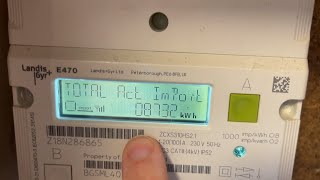 How to get a meter reading on a Landis GYR E470 electricity meter [upl. by Garlaand]