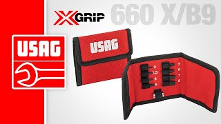 USAG 660 XB9  Set of bits with special XGrip hexagonal profile [upl. by Alaecim41]