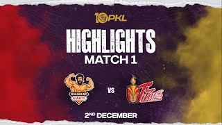 Match Highlights Gujarat Giants vs Telugu Titans  December 2  PKL Season 10 [upl. by Corliss]