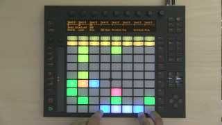 Ableton Push 1 Tutorial Part 5 Session Mode [upl. by Ttevi]