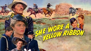 She Wore A Yellow Ribbon Full Movie Review amp Facts  John Wayne Joanne Dru [upl. by Nosnirb]