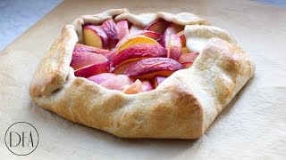 Peach Galette  Recipe Delicious Food Adventures [upl. by Gnad]