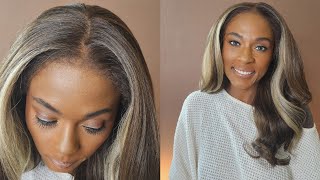 KINKY TEXTURE AND EDGES ON A BLONDE WIG  Sensationnel Curls Kinks amp Co 13x6 Wig KINKY BLOW OUT 20 [upl. by Edge]