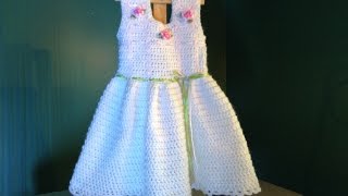 How to Crochet a Baby Dress [upl. by Abie]