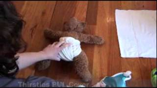 How to fold Prefold Nappies by Darlings Downunder [upl. by Wendin]