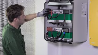 HOPPECKE Batterien  Installation video sunpowerpack premium October 2015 [upl. by Anigger]