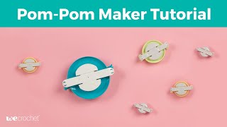 How to Use a Clover PomPom Maker [upl. by Hanavas796]