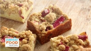 Rhubarb Crumb Bars  Everyday Food with Sarah Carey [upl. by Nylsirk]