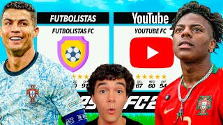 ¡YOUTUBERS vs FUTBOLISTAS en FIFA [upl. by Lindell]