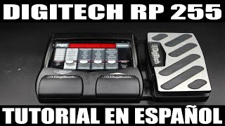 ▶️ Digitech rp 255 tutorial en español [upl. by Bennir]