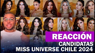 REACCION A CANDIDATAS A MISS UNIVERSO CHILE 2024 [upl. by Bamby89]