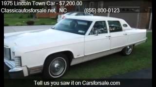 1975 Lincoln Town Car for sale in Nationwide NC 27603 at C VNclassics [upl. by Zaraf]