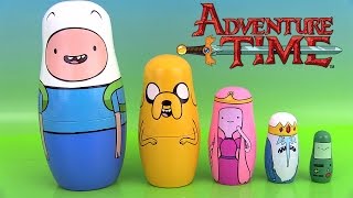 Adventure Time Nesting Dolls Poupées Gigognes Russes Oeufs Surprise Disney Cars [upl. by Eelamme]