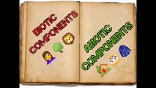 Biotic and Abiotic components  Biotic factors and Abiotic factors [upl. by Renaldo232]