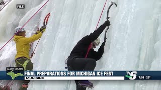 Final preparations for Michigan Ice Fest underway [upl. by Trub734]