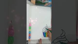 Colourful Confections Cupcake Craze art drawing cupcake candy life food dairy shorts diy [upl. by Dede278]