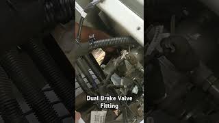 Dual brake valve fitting trending viralvideo automobile mechanical engineering shorts [upl. by Tanner]