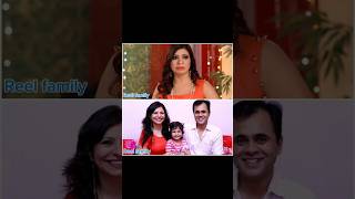 Tmkoc character REEL FAMILY VS REAL FAMILY 👪 shorts [upl. by Colwell]