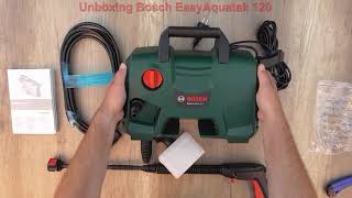 Unboxing BOSCH EasyAquatak 120 Highpressure washer  Bob The Tool Man [upl. by Goddord]