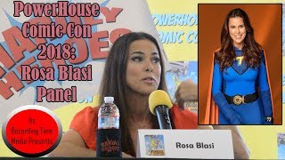 PowerHouse Comic Con 2018 Rosa Blasi Panel [upl. by Zilef]