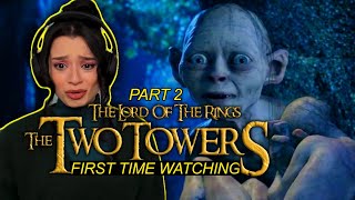 THEYRE SO MEAN TO GOLLUM  FIRST TIME WATCHING LORD OF THE RINGS THE TWO TOWERS PART 23 Reaction [upl. by Andreana383]