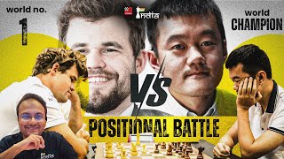 Clash of Titans  Magnus Carlsen vs Ding Liren  World Rapid Teams 2024 [upl. by Merill605]