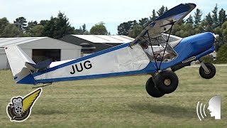 Zenith CH 701 microlight  STOL Takeoffs and Landings [upl. by Harberd]