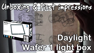 Daylight WAFER A4 light box  Unboxing First Impressions [upl. by Yeltnarb886]