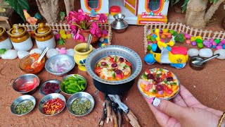 Miniature Pizza Recipe  Vegetable Pizza Without Oven  Homemade Pizza Sauce  Rinis Miniature [upl. by Naffets]