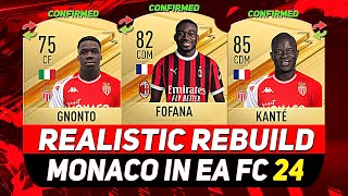 🏆MONACO REALISTIC REBUILD IN EA FC 24 CAREER MODE ft FOFANA KANTÉ GNONTOetc [upl. by Aceissej473]