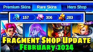 FRAGMENT SHOP FEBRUARY UPDATE🌸  WHICH SKINS amp WHICH HEROES🤔 [upl. by Conal]