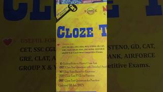 cloze test ke liye best book  Manisha bansal maam ka cloze test book ssc cgl upsc cds nda [upl. by Nylhsa]