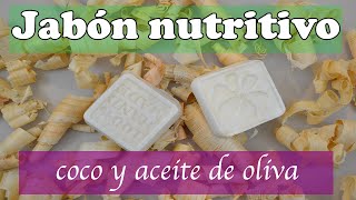 Jabón nutritivo humectante de coco y aceite de oliva [upl. by Kcolttam]