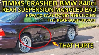 TIMMS BMW 840ci ACCIDENT  CAN IT BE SAVED [upl. by Thirzia]